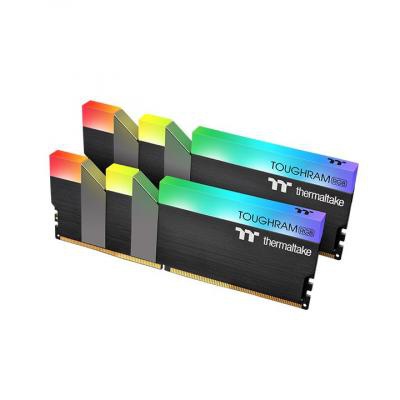Модуль памяти для компьютера DDR4 16GB (2x8GB) 3200 MHz Toughram Black RGB ThermalTake (R009D408GX2-3200C16A)