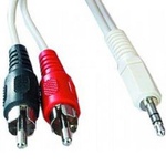 Кабель мультимедійний Jack 3.5mm папа/2RCA папа Cablexpert (CCA-458-10M)