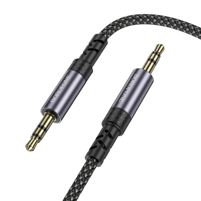 Кабель мультимедійний 3.5mm M to 3.5mm M grey BOROFONE (6941991118968)