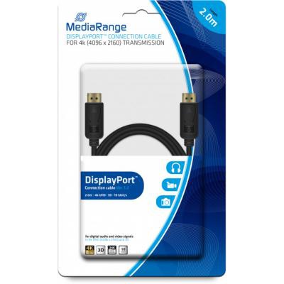 Кабель мультимедийный Display Port to Display Port 2.0m Mediarange (MRCS159)