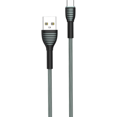 Дата кабель USB 2.0 AM to Type-C 1.0m ColorWay (CW-CBUC041-GR)