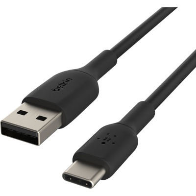 Дата кабель USB 2.0 AM to Type-C 1.0m PVC black Belkin (CAB001BT1MBK)