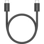 Дата кабель USB-C to USB-C 1.0m 60W Magnet Braided Black Canyon (CND-CCMG60AB15B)