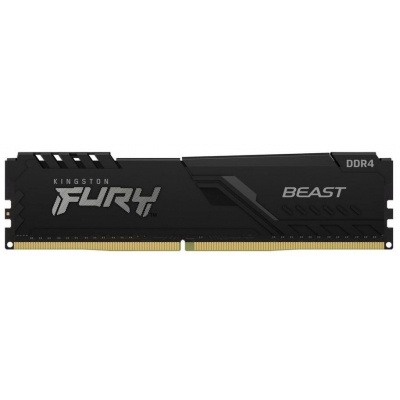 Модуль пам'яті для комп'ютера DDR4 16GB 3200 MHz Beast Black Kingston Fury (ex.HyperX) (KF432C16BB/16)