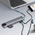 Концентратор Media-Tech USB-C 8-in-1 HDMI 4K/2xUSB-A/2xUSB-C/RJ45/SD/TF/PD 100W USB3.1 (MT5046)