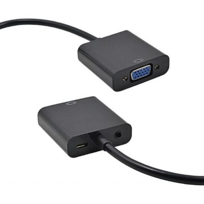 Перехідник ST-Lab HDMI male to VGA F (з кабелями аудіо і живлення від USB) (U-990)