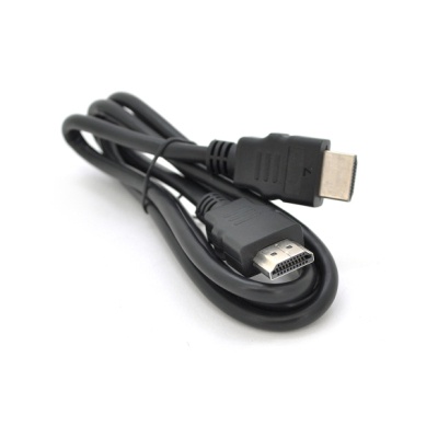 Кабель мультимедійний HDMI M to HDMI M 1.0m V1.4 black Merlion (YT-HDMI(M)/(M)HSP-1m)