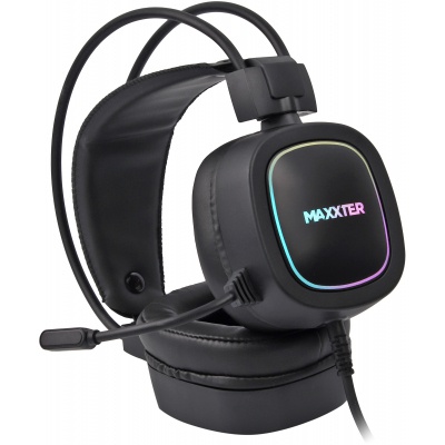Наушники Maxxter Ghost Helmet Black