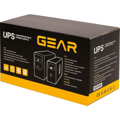 Пристрій безперебійного живлення GEAR GU-1200MLCD