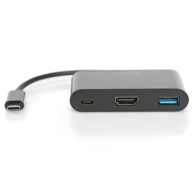 Перехідник USB-C to HDMA 2xUSB Digitus (DA-70855)