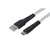 Дата кабель USB 2.0 AM to Type-C 1.0m Flat fabric urban, grey 2E (2E-CCTT-1MGR)