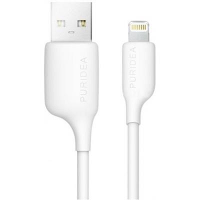 Дата кабель USB 2.0 AM to Lightning 1.2m White PURIDEA (L02-White)