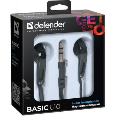 Навушники Defender Basic-610 Black (63610)