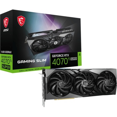 Відеокарта MSI GeForce RTX4070Ti SUPER 16Gb GAMING SLIM (RTX 4070 Ti SUPER 16G GAMING SLIM)