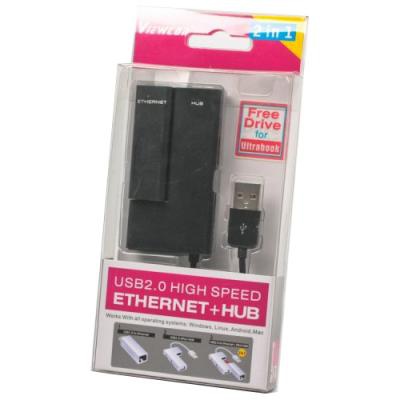 Переходник USB2.0 to Ethernet 100Mb Viewcon (VE 450 B (Black))