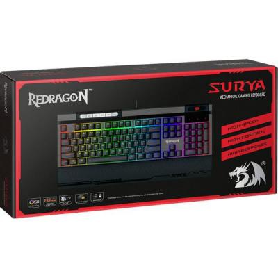 Клавиатура Redragon Surya RGB USB Gray (75061)