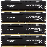 Модуль памяти для компьютера DDR4 64GB (4x16GB) 2400 MHz HyperX FURY Black Kingston (HX424C15FBK4/64)