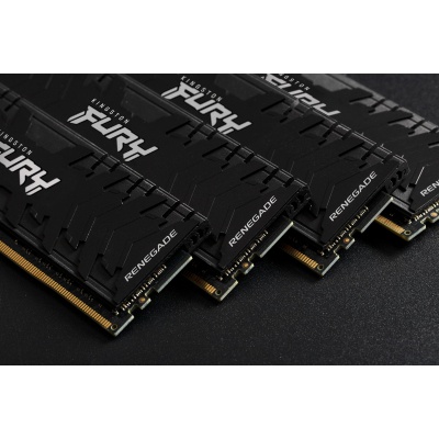 Модуль памяти для компьютера DDR4 128GB (4x32GB) 3200 MHz Renegade Black Kingston Fury (ex.HyperX) (KF432C16RBK4/128)