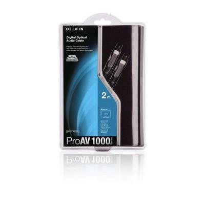 Кабель мультимедийный Optical Toslink M-M 2m ProAV black Belkin (AV10009QP2M)