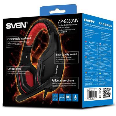 Наушники SVEN AP-G850MV black-red