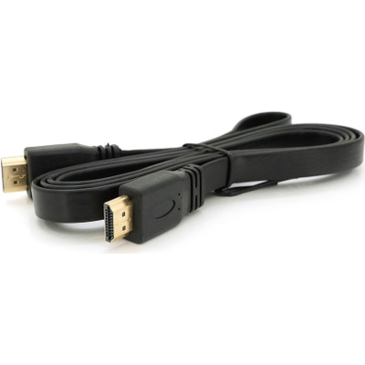 Кабель мультимедійний HDMI M to HDMI M 1.5m V1.4 black Merlion (YT-HDMI(M)/(M)SLIM-1.5m/04460)