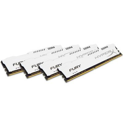 Модуль памяти для компьютера DDR4 64GB (4x16GB) 2400 MHz HyperX FURY White Kingston (HX424C15FWK4/64)