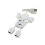 Концентратор Voltronic USB 2.0 to 4xUSB man OEM (YT-HM4-W)