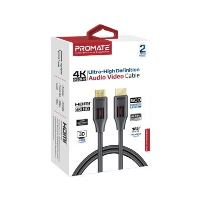 Кабель мультимедійний HDMI to HDMI v.2.0 prolink4k60-500 Promate (prolink4k60-500)