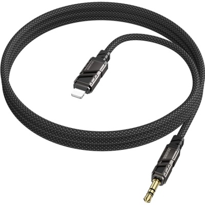 Кабель мультимедійний Lightning to 3.5mm M 1.0m black BOROFONE (6941991117749)