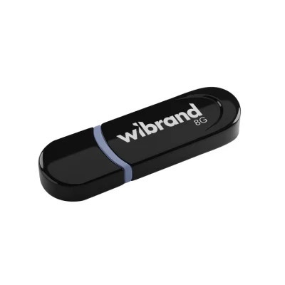 USB флеш накопичувач Wibrand 8GB Panther Black USB 2.0 (WI2.0/PA8P2B)