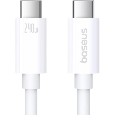Дата кабель USB-C to USB-C 1.8m Superior USB4 Fast Charging 240W moon white Baseus (P10365200211-05)