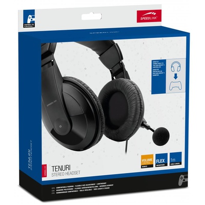 Наушники Speedlink TENURI Stereo Headset for PS4 black (SL-4531-BK)