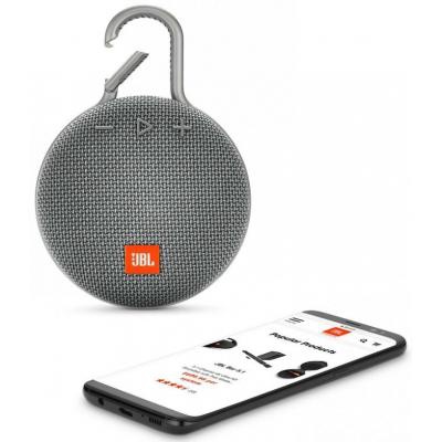 Акустическая система JBL Clip 3 Grey (JBLCLIP3GRY)