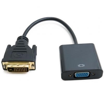 Перехідник DVI-D Dual Link (Male)-VGA (Female), 0.15 m Extradigital (KBV1685)