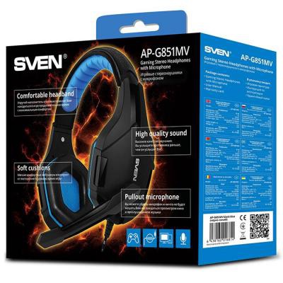Наушники SVEN AP-G851MV black-blue