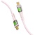 Дата кабель USB-C to USB-C transline-cc200.pink Promate (transline-cc200.pink)