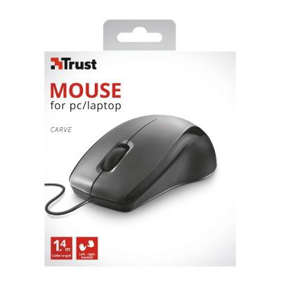 Мишка Trust Carve USB Black (23733)