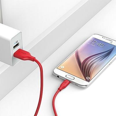 Дата кабель USB 2.0 AM to Micro 5P 0.9m V3 Powerline Red Anker (A8132H91)