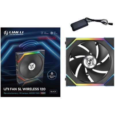 Кулер до корпусу Lian Li Uni Fan SL WIRELESS Reverse, 120-1, B (G99.12RSL1W1B.00)
