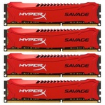 Модуль памяти DDR3 32GB (4x8GB) 2400 MHz Savage Red Kingston (HX324C11SRK4/32)