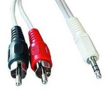 Кабель мультимедійний Jack 3.5mm папа/2RCA папа Atcom (10707)