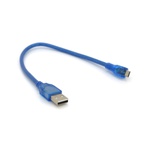 Дата кабель USB 2.0 AM to Micro 5P 0.3m blue Voltronic (YT-AM/Mc-0.3B/05425)