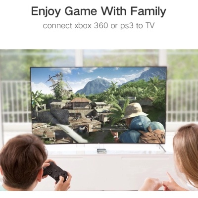 Кабель мультимедійний HDMI M to HDMI M 1.0m 90° corner HD103 black UGREEN (10172)