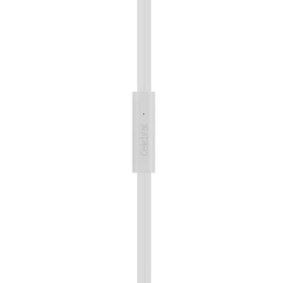 Наушники Celebrat D1 White + mic + button call answering (53436)