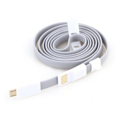 Дата кабель AUZER USB 2.0 – Micro USB 1.0м Grey (AC-M1GR)
