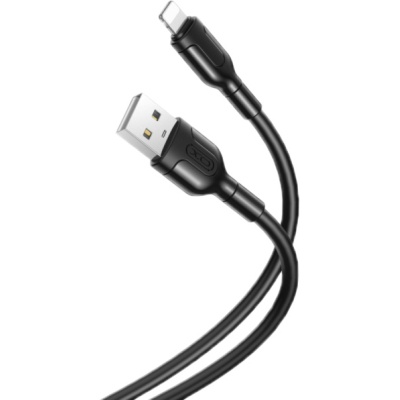 Дата кабель USB 2.0 AM to Lightning 1.0m NB212 2.1A Black XO (XO-NB212i-BK)