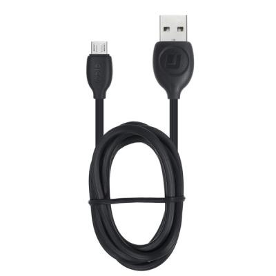 Дата кабель USB 2.0 AM to Micro 5P 1.0m Black Ergo (LM18)