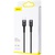 Дата кабель USB-C to Lightning 1.0m 18W 2.1A Cafule Black-Grey Baseus (CATLKLF-G1)