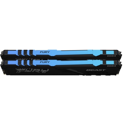 Модуль памяти для компьютера DDR4 64GB (2x32GB) 2666 MHz Beast RGB Kingston Fury (ex.HyperX) (KF426C16BBAK2/64)