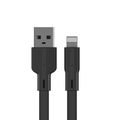 Дата кабель USB 2.0 AM to Lightning black Proda (PD-B18i-BK)